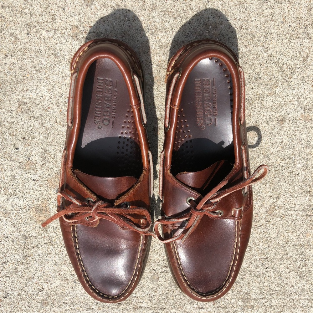 Men's Sebago Schooner Boat Shoes “Docksides” Sz 7